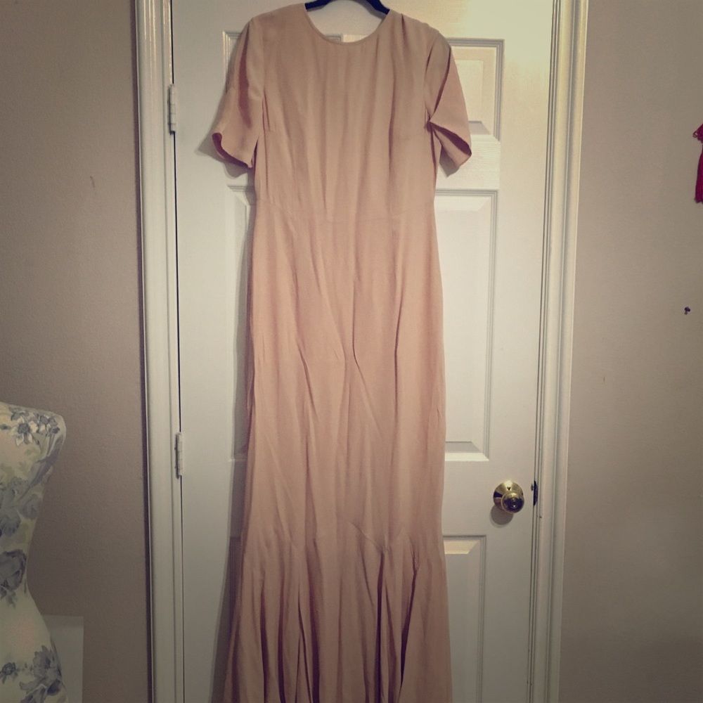 Asos Pink Maxi dress  1920's mermaid style.